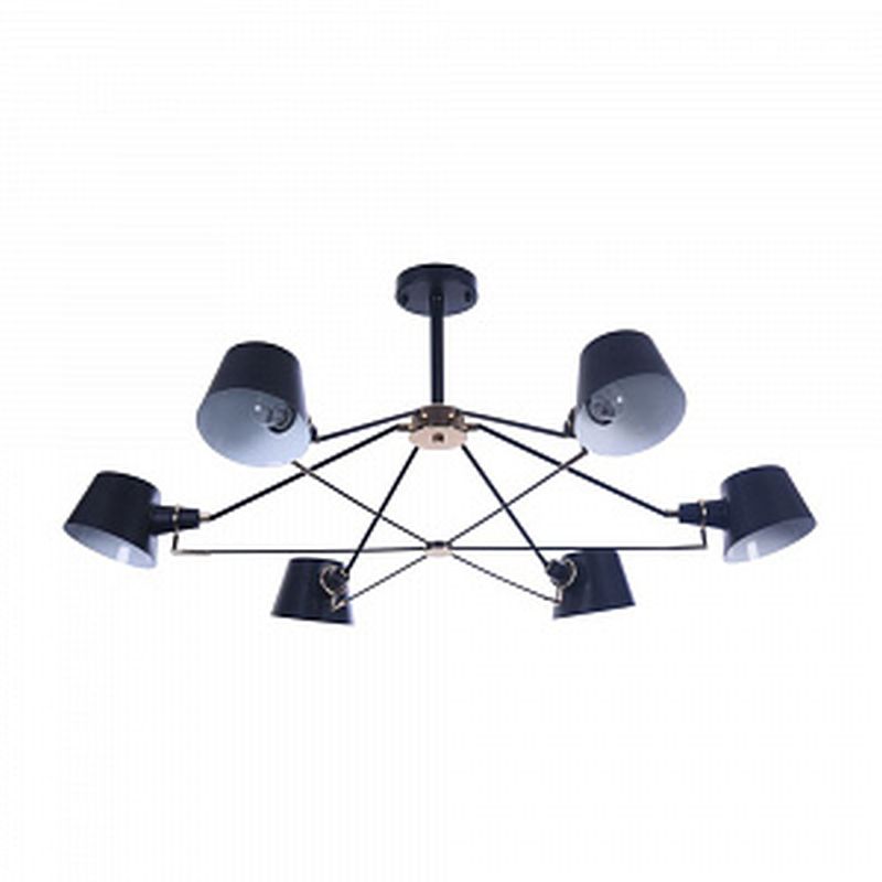 Ceiling Lights - Abigail - Black & Gold 6 Light Ceiling Lamp Maytoni-MOD134PL-06B - Abigail - Black & Gold 6 Light Ceiling Lamp