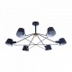 Ceiling Lights - Abigail - Black & Gold 6 Light Ceiling Lamp Maytoni-MOD134PL-06B - Abigail - Black & Gold 6 Light Ceiling Lamp
