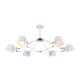 Ceiling Lights - Abigail - White & Chrome 6 Light Ceiling Lamp Maytoni-MOD134PL-06W - Abigail - White & Chrome 6 Light Ceiling Lamp