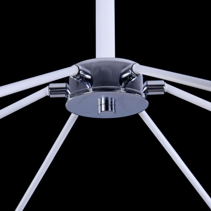 Ceiling Lights - Abigail - White & Chrome 6 Light Ceiling Lamp Maytoni-MOD134PL-06W - Abigail - White & Chrome 6 Light Ceiling Lamp
