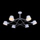 Ceiling Lights - Abigail - White & Chrome 6 Light Ceiling Lamp Maytoni-MOD134PL-06W - Abigail - White & Chrome 6 Light Ceiling Lamp