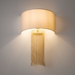 Impressive - Gold Wall Lamp with White Shade Impressive - Gold Wall Lamp with White Shade
