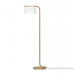 Cabaret - Satin Brass LED Floor Lamp with Transparent Glass Cabaret - Satin Brass LED Floor Lamp with Transparent Glass