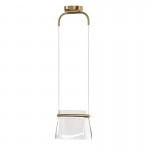 Cabaret - Satin Brass LED Pendant with Transparent Glass Cabaret - Satin Brass LED Pendant with Transparent Glass