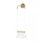 Cabaret - Satin Brass LED Wall Lamp with Transparent Glass Cabaret - Satin Brass LED Wall Lamp with Transparent Glass