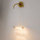 - Cabaret - Satin Brass LED Wall Lamp with Transparent Glass Maytoni-MOD170WL-L8BS3K1 - Cabaret - Satin Brass LED Wall Lamp with Transparent Glass