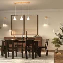 Cabaret - Satin Brass LED Wall Lamp with Transparent Glass Cabaret - Satin Brass LED Wall Lamp with Transparent Glass