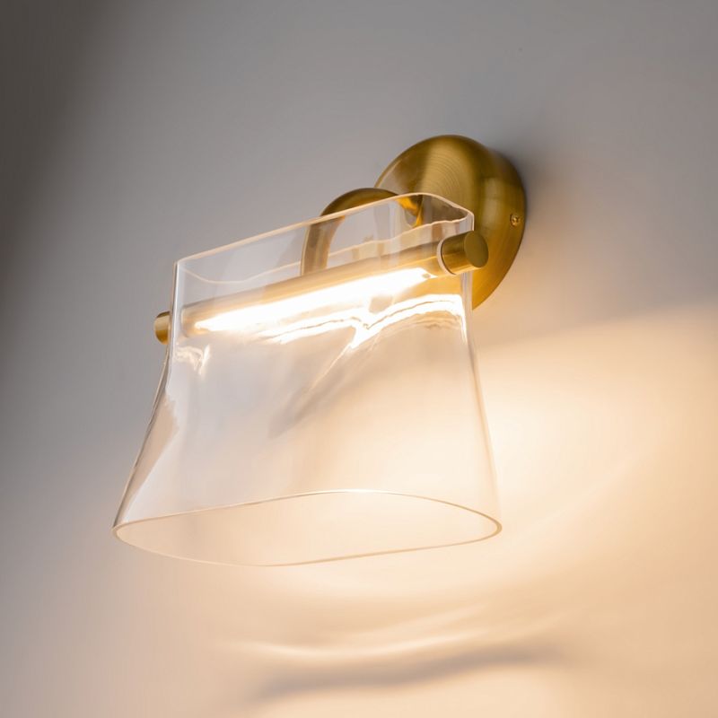 - Cabaret - Satin Brass LED Wall Lamp with Transparent Glass Maytoni-MOD170WL-L8BS3K2 - Cabaret - Satin Brass LED Wall Lamp with Transparent Glass