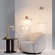 - Cabaret - Satin Brass LED Wall Lamp with Transparent Glass Maytoni-MOD170WL-L8BS3K2 - Cabaret - Satin Brass LED Wall Lamp with Transparent Glass