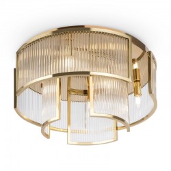 Frame - Gold 6 Light Semi Flush with Clear Rods Frame - Gold 6 Light Semi Flush with Clear Rods