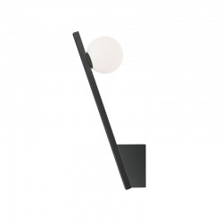 Kazimir - Black Wall Lamp with White Glass Kazimir - Black Wall Lamp with White Glass