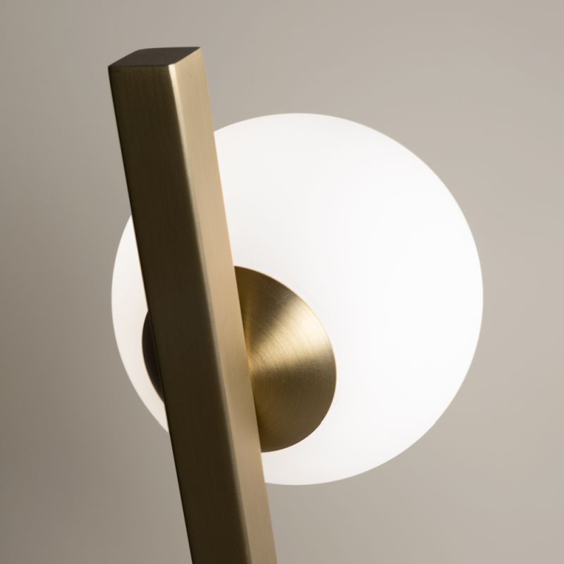 Maytoni-MOD175WL-01G - Kazimir - Gold Wall Lamp with White Glass