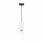 Memory - Black Pendant with White Glass Memory - Black Pendant with White Glass