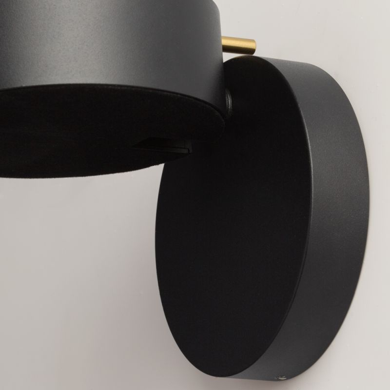 Maytoni-MOD180WL-L4B3K - Nuance - Black LED Wall Lamp with Brass Details