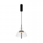Bangkok - Black LED Pendant with Transparent Glass ∅ 25 cm Bangkok - Black LED Pendant with Transparent Glass ∅ 25 cm