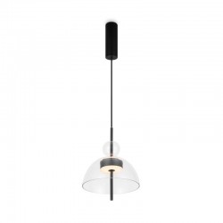 Bangkok - Black LED Pendant with Transparent Glass ∅ 25 cm Bangkok - Black LED Pendant with Transparent Glass ∅ 25 cm