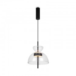 Bangkok - Black LED Pendant with Transparent Glass ∅ 25 cm Bangkok - Black LED Pendant with Transparent Glass ∅ 25 cm