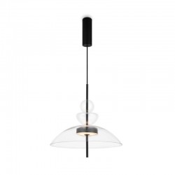 Bangkok - Black LED Pendant with Transparent Glass ∅ 40 cm Bangkok - Black LED Pendant with Transparent Glass ∅ 40 cm