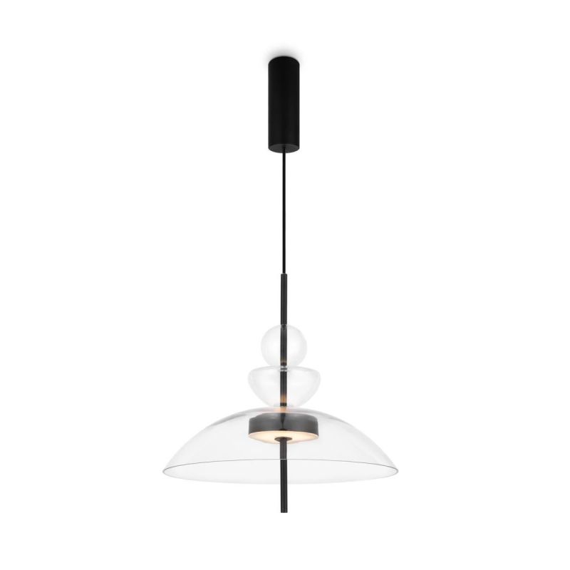 - Bangkok - Black LED Pendant with Transparent Glass ∅ 40 cm Maytoni-MOD185PL-L6B3K3 - Bangkok - Black LED Pendant with Transparent Glass ∅ 40 cm
