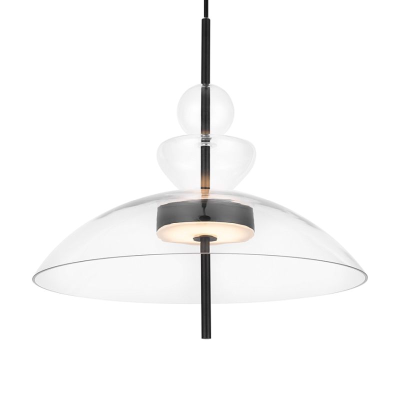 - Bangkok - Black LED Pendant with Transparent Glass ∅ 40 cm Maytoni-MOD185PL-L6B3K3 - Bangkok - Black LED Pendant with Transparent Glass ∅ 40 cm