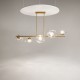 Maytoni-MOD207PL-05BS - Miracle - Brass 5 Light over Island Fitting with Glass Shades