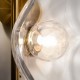 Maytoni-MOD207WL-02BS - Miracle - Brass 2 Light Wall Lamp with Glass Shades