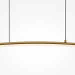 Curve - CCT Brass LED Linear Profile 1150 Lm