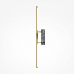 Renaissance - Satin Brass LED Wall Lamp with Grey Marble Detail Renaissance - Satin Brass LED Wall Lamp with Grey Marble Detail