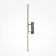 Maytoni-MOD256WL-L5BS3K2 - Renaissance - Satin Brass LED Wall Lamp with Grey Marble Detail