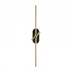 Renaissance - Satin Brass LED Wall Lamp with Black Marble Detail Renaissance - Satin Brass LED Wall Lamp with Black Marble Detail