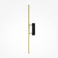 Renaissance - Satin Brass LED Wall Lamp with Black Marble Detail Renaissance - Satin Brass LED Wall Lamp with Black Marble Detail