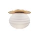 Maytoni-MOD268CL-01G - Reels - Gold Ceiling Lamp with Ribbed White Glass