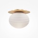 Maytoni-MOD268CL-01G - Reels - Gold Ceiling Lamp with Ribbed White Glass