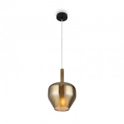 Duality - Black Pendant with Mirrored Gold Glass Ø 20 cm Duality - Black Pendant with Mirrored Gold Glass Ø 20 cm