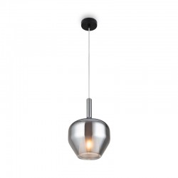 Duality - Black Pendant with Mirrored Smoked Glass Ø 20 cm Duality - Black Pendant with Mirrored Smoked Glass Ø 20 cm