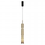 Ordo - Black LED Pendant with Amber Glass Ordo - Black LED Pendant with Amber Glass