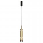 Ordo - Black LED Pendant with Amber Glass Ordo - Black LED Pendant with Amber Glass