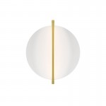 Mira - Brass LED Wall Lamp with White Diffuser