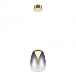 Splash - Satin Gold LED Pendant with Smoked Ombre Glass Splash - Satin Gold LED Pendant with Smoked Ombre Glass