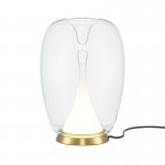 Splash - Satin Gold LED Table Lamp with Clear Glass Splash - Satin Gold LED Table Lamp with Clear Glass