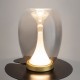 Maytoni-MOD282TL-L15G3K - Splash - Satin Gold LED Table Lamp with Smoked Ombre Glass