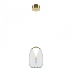 Splash - Satin Gold LED Pendant with Clear Glass Splash - Satin Gold LED Pendant with Clear Glass