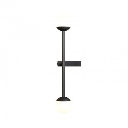 Touch - Black Wall Lamp with White Glass Touch - Black Wall Lamp with White Glass
