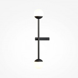 Touch - Black Wall Lamp with White Glass Touch - Black Wall Lamp with White Glass