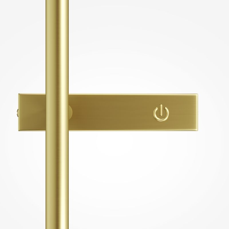 Maytoni-MOD285WL-L10BS3K - Touch - Brass Wall Lamp with White Glass