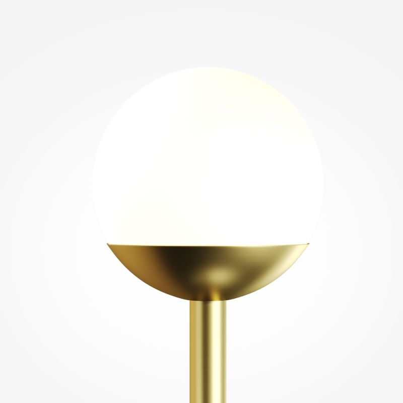 Maytoni-MOD285WL-L10BS3K - Touch - Brass Wall Lamp with White Glass