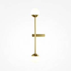 Touch - Brass Wall Lamp with White Glass Touch - Brass Wall Lamp with White Glass