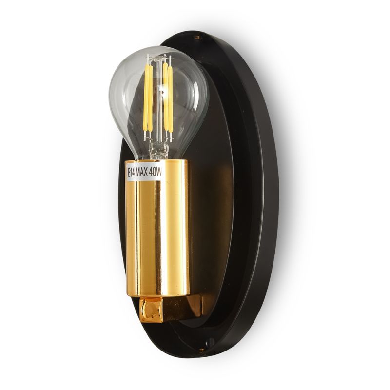 Maytoni-MOD306WL-01G - Mabell - Gold Glass Wall Lamp