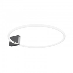 Anillo - White Ring LED Ceiling Lamp with Chrome Element Anillo - White Ring LED Ceiling Lamp with Chrome Element