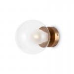 Basic Form - Gold Wall Lamp with Double Glasses Ø 15 cm Basic Form - Gold Wall Lamp with Double Glasses Ø 15 cm
